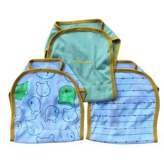 12 pcs Popok Kain Bayi 2 Lapis Katun Polos Pakai Ulang Popok Bayi Cuci Ulang Newborn Baru Lahir Popok Kain Tali Tebal SNI Size Jumbo 1 Lusin Beruang Sage
