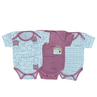 Jumper Segitiga 0-6 Bulan Baju Bayi Kado Murah Gift Set Baby Newborn Perlengkapan Bayi Beruang Pink
