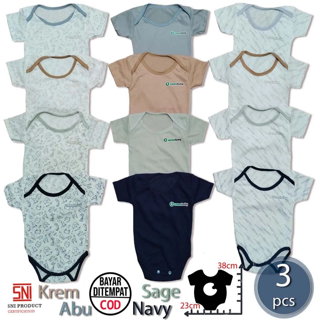 Jumper Segitiga 0-6 Bulan Baju Bayi Kado Murah Gift Set Baby Newborn Perlengkapan Bayi Origami Series