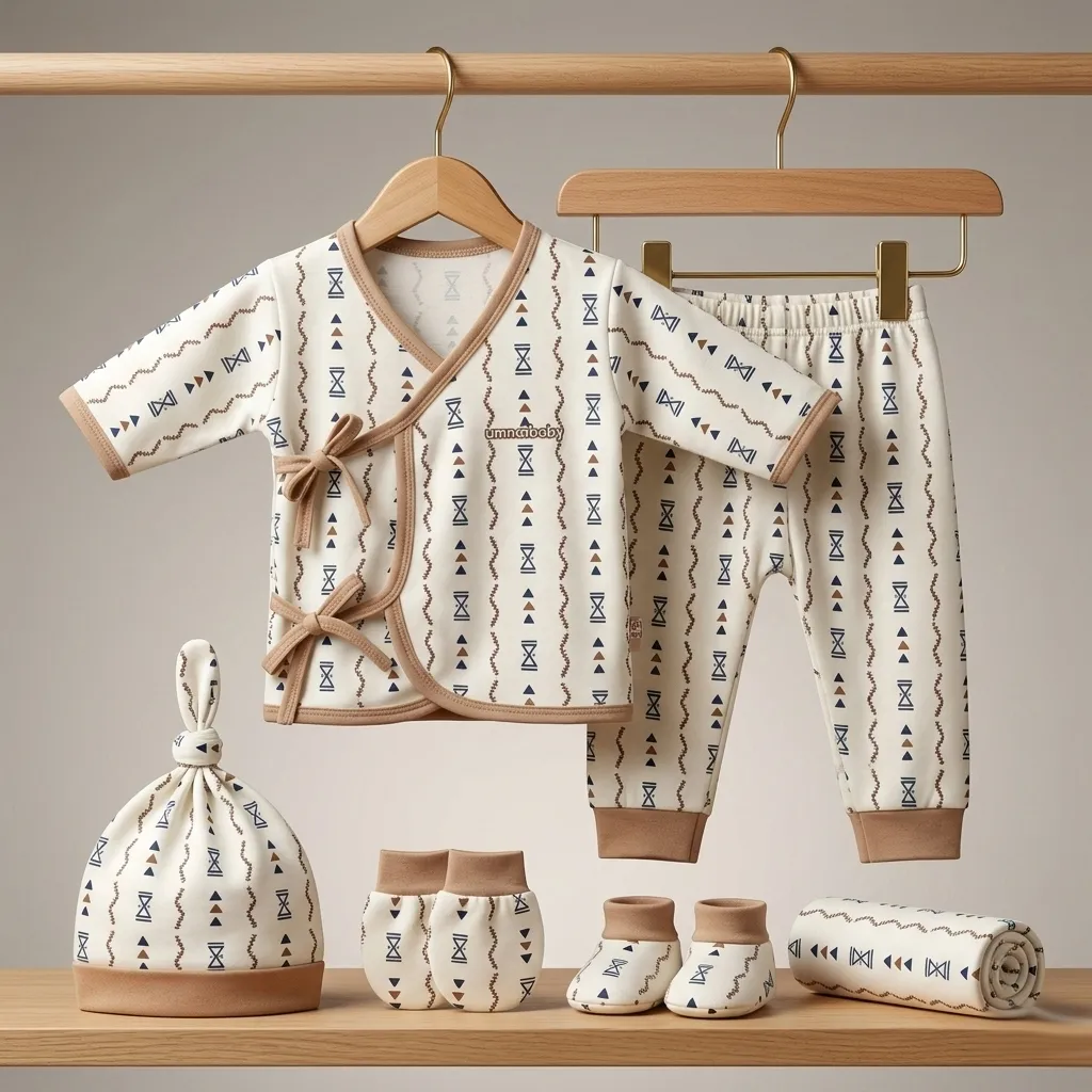 Ummababyshop 5in1 Kimono Newborn Batik Gift Set