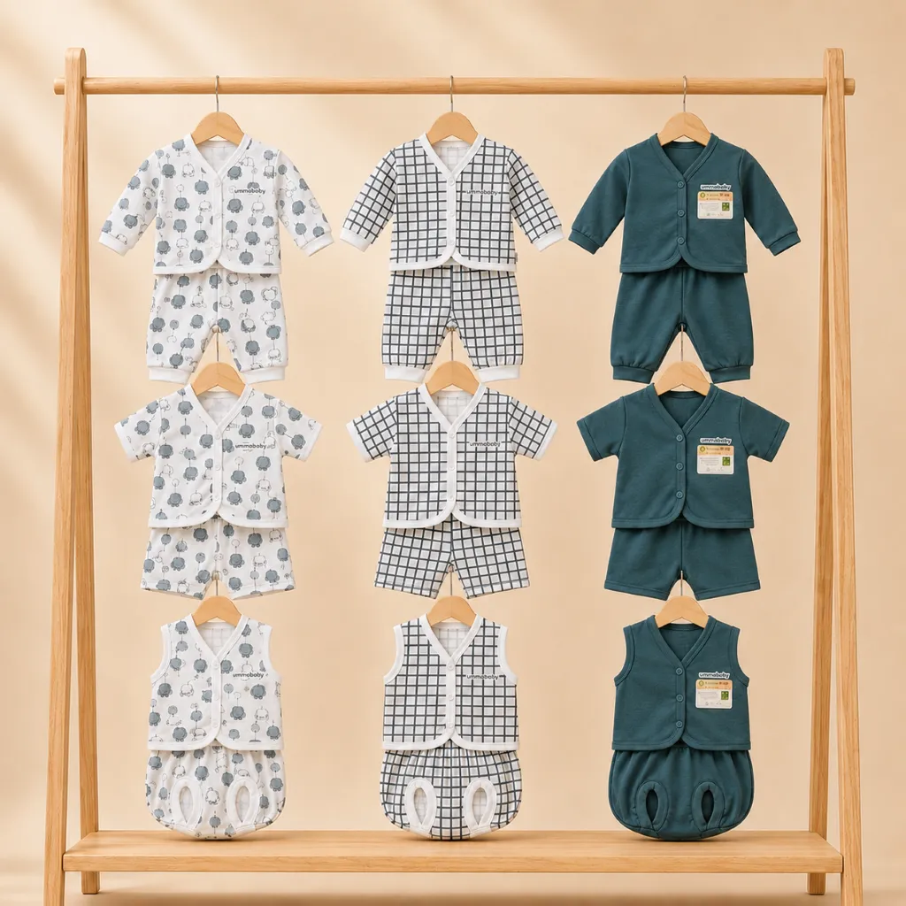 Ummababyshop 18 PCS Perlengkapan Bayi Baru Lahir | Gajah Kotak